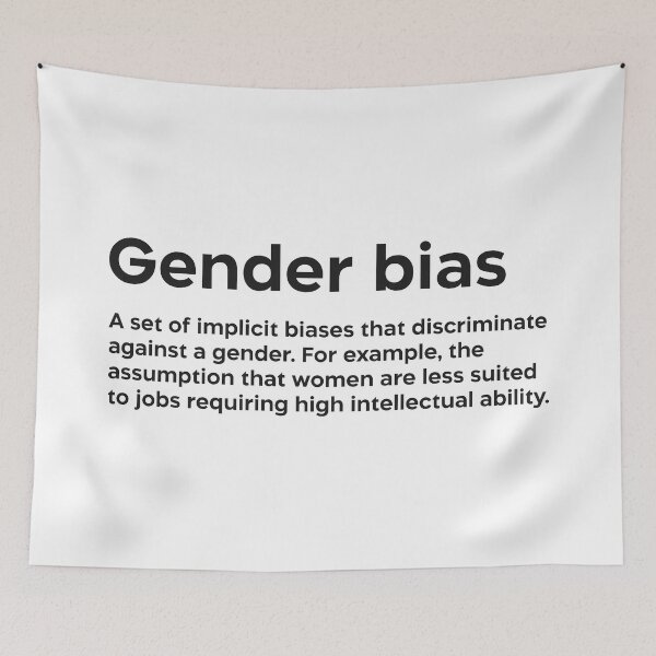 Item preview, Gender bias black designed and sold by EdimQuotes.