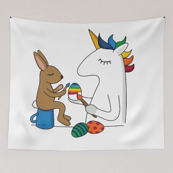Item preview, Easter unicorn designed and sold by LaDaDi.