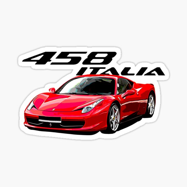 The official Ferrari 458 Sticker