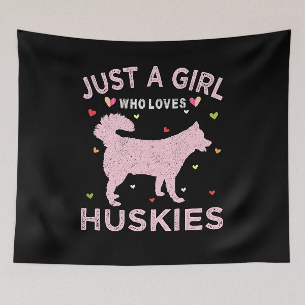 Item preview, Just A Girl Who Loves Huskies Huskie Dog For Women designed and sold by PerkinsAarav.