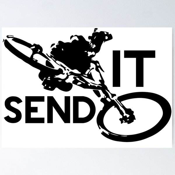 Item preview, Send It Downhill Mountain biking designed and sold by Design--Spore.