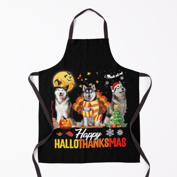 Item preview, Husky Dog Happy Hallothanksmas Halloween Thanksgiving Xmas designed and sold by PerkinsAarav.