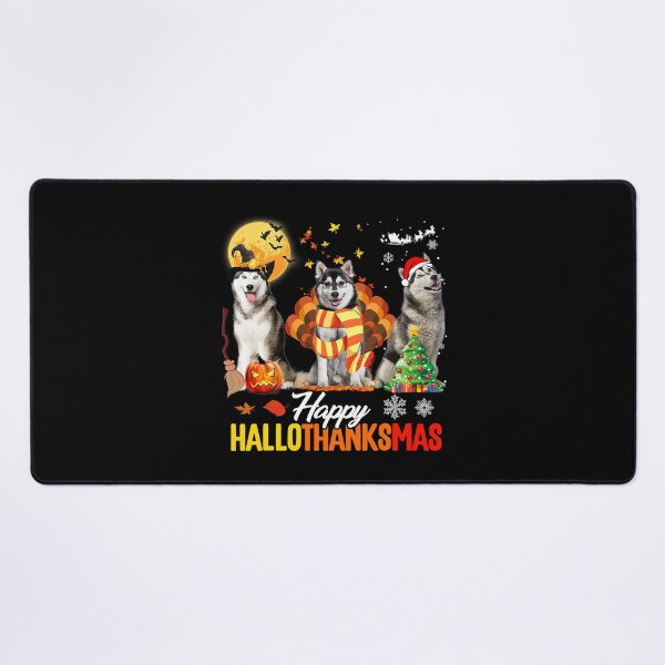 Item preview, Husky Dog Happy Hallothanksmas Halloween Thanksgiving Xmas designed and sold by PerkinsAarav.