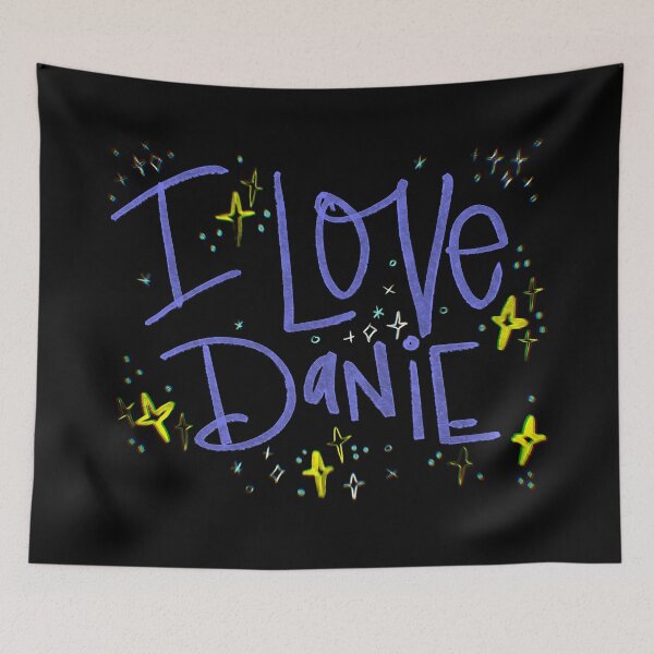Item preview, I LOVE DANIE CUSTOM NAME PURPLE designed and sold by GIVENGRACE.ART.