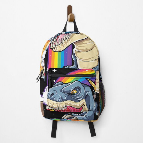 Item preview, Cat Unicorn Riding Dinosaur T rex Kitten Lover Space Galaxy designed and sold by davetmccall.