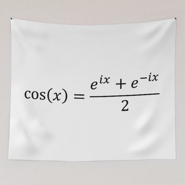 Item preview, definition of cosine, using complex numbers designed and sold by NoetherSym.