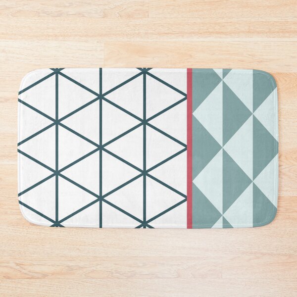 Item preview, Abstract Triangle LightBlue Cadet Blue Hot Pink designed and sold by BeatrisVeres.