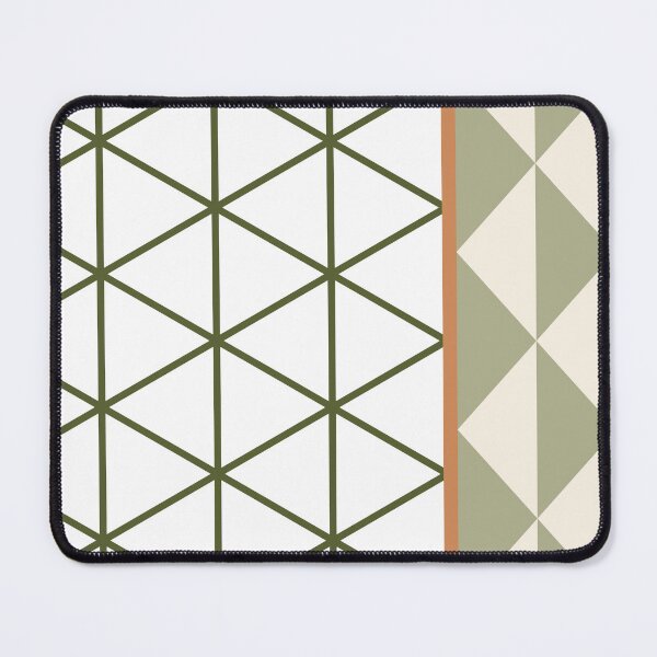 Item preview, Abstract Triangle Green Orange Khaki designed and sold by BeatrisVeres.