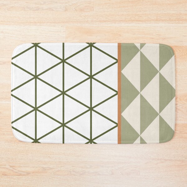 Item preview, Abstract Triangle Green Orange Khaki designed and sold by BeatrisVeres.