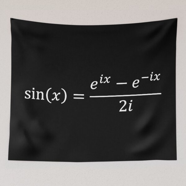 Item preview, definition of sine, using complex numbers dark version designed and sold by NoetherSym.