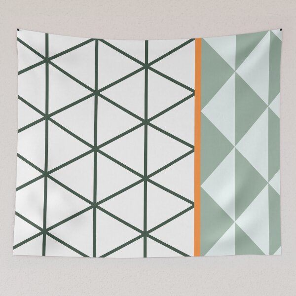 Item preview, Abstract Triangle Green Orange designed and sold by BeatrisVeres.