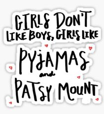 Pyjamas & Patsy Mount Sticker