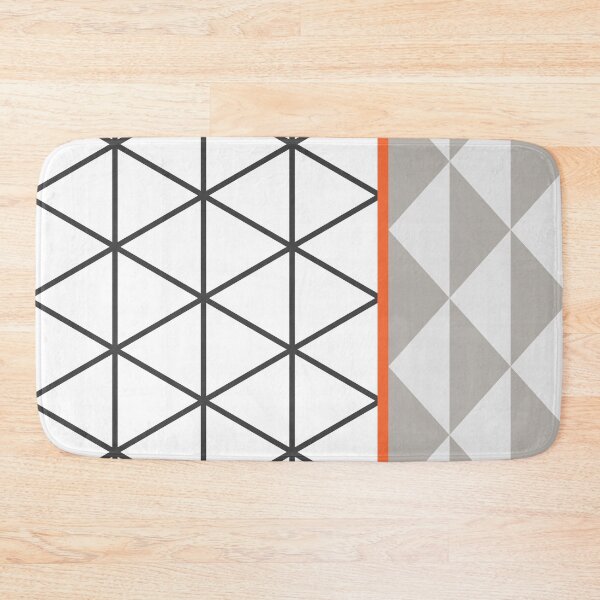Item preview, Abstract Triangle Gray Orange Beige designed and sold by BeatrisVeres.