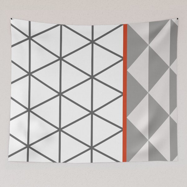 Item preview, Abstract Triangle Gray Red Black designed and sold by BeatrisVeres.
