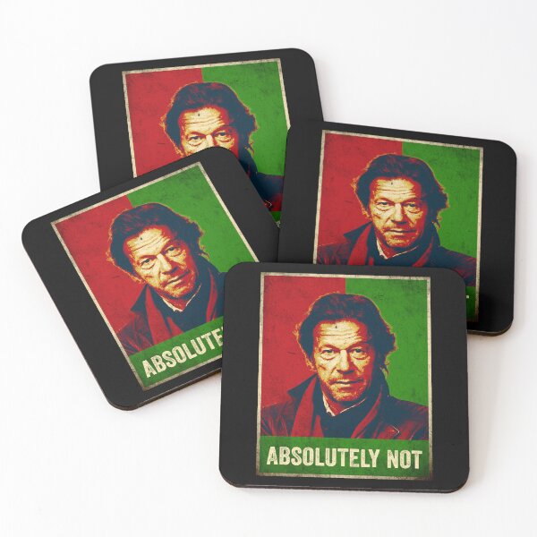 Item preview,  Imran Khan Absolutely Not Pakistan PTI Flag Vintage designed and sold by RosannaArt.
