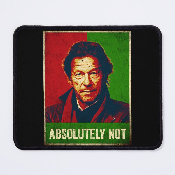 Item preview,  Imran Khan Absolutely Not Pakistan PTI Flag Vintage designed and sold by RosannaArt.