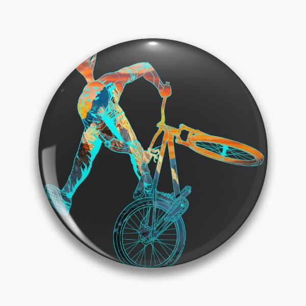Item preview, Slopestyle biking in sunset color designed and sold by artOfCal013.