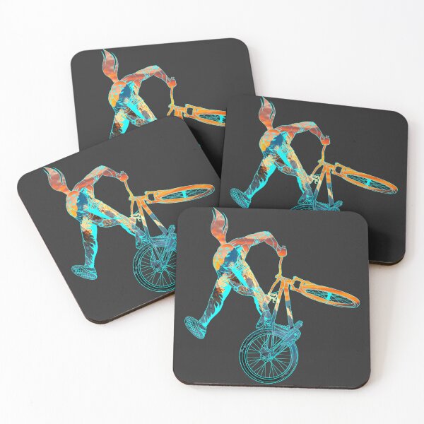Item preview, Slopestyle biking in sunset color designed and sold by artOfCal013.