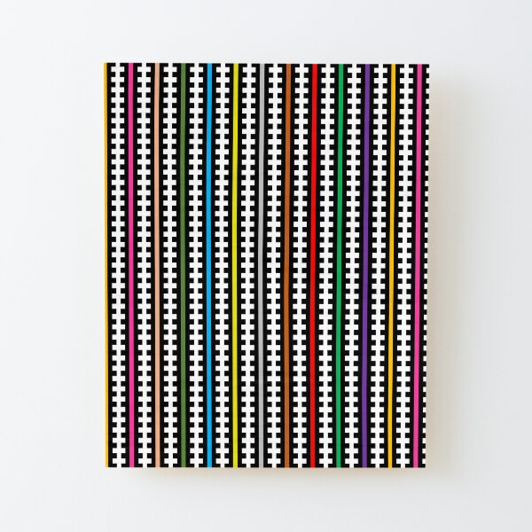 Zip Wood Mounted Print
