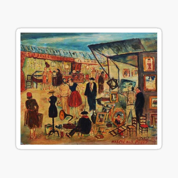 Vista previa del artículo con la obra «Mache Aux Puce de Mache - Arte vintage», diseñado y vendido por RickE.