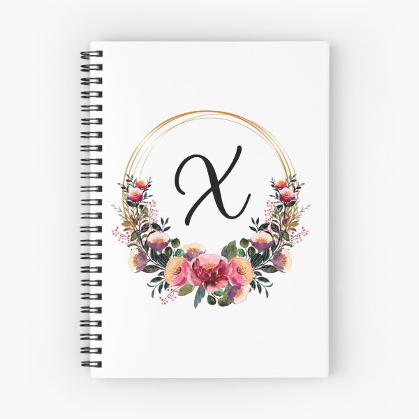 Item preview, Monogram with Pink Floral | Monogram Letter X designed and sold by JustSeasons.