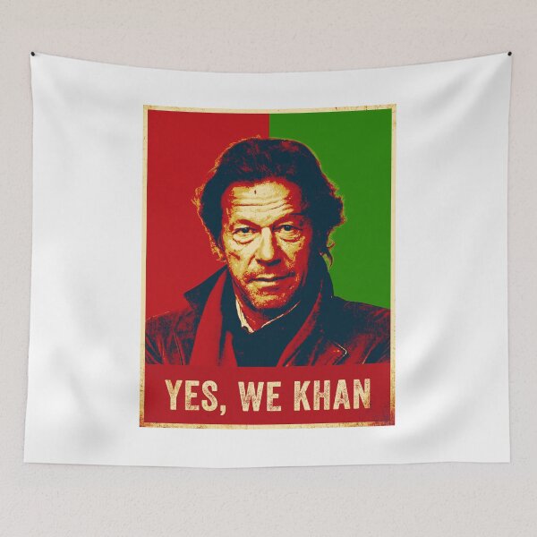 Item preview, Yes We Khan Imran Khan Pakistan PTI Flag Vintage designed and sold by RosannaArt.