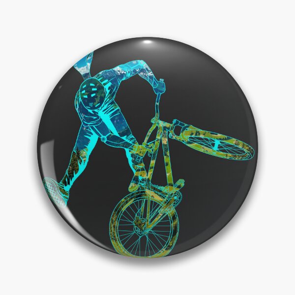 Item preview, Slopestyle biking in blue sky and green grass designed and sold by artOfCal013.