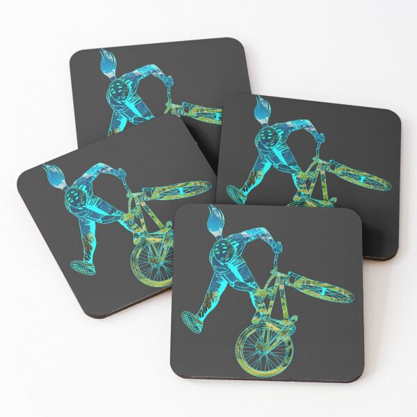 Item preview, Slopestyle biking in blue sky and green grass designed and sold by artOfCal013.