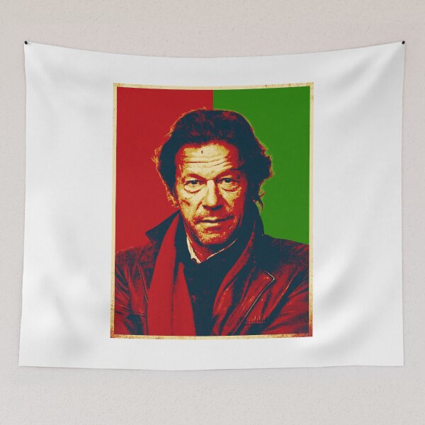 Item preview, Imran Khan Pakistan PTI Flag Vintage designed and sold by RosannaArt.