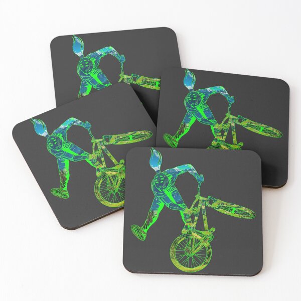 Item preview, Slopestyle biking in green mountain color designed and sold by artOfCal013.