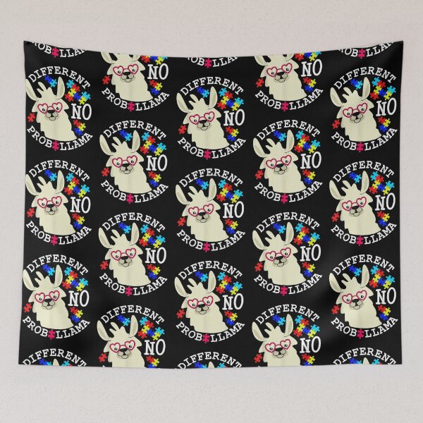 Item preview, Llama Autism Awareness Different No Probllama Drama Funny designed and sold by Cansellerma.