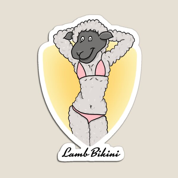 Lamb Bikini Magnet