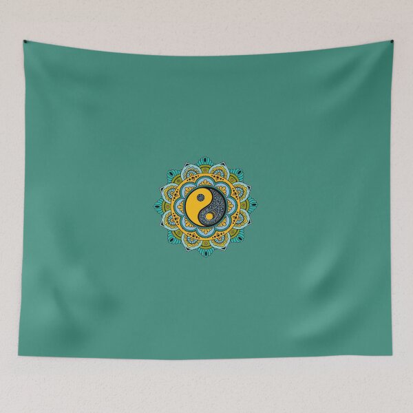 Item preview, Mandala turquoise and yellow  designed and sold by karimaK-71.