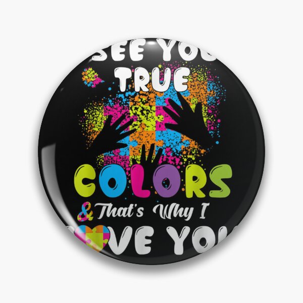 Item preview, I See Your True Colors Autism Awareness Hands designed and sold by Cansellerma.