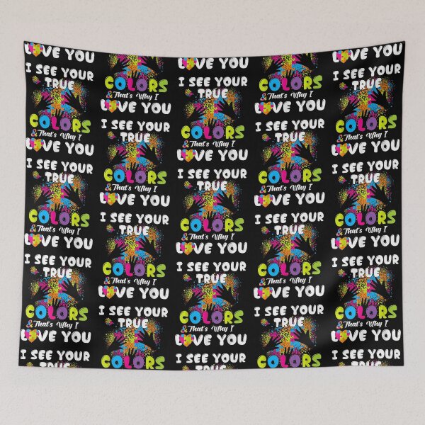 Item preview, I See Your True Colors Autism Awareness Hands designed and sold by Cansellerma.
