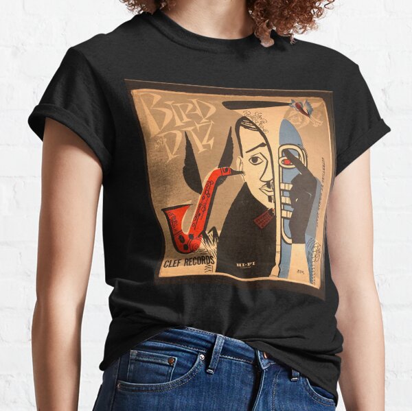 Charlie Parker T-Shirt | Chasin' The Bird Colorful Brush Stroke Image Charlie Parker Shirt