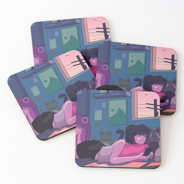 Item preview, Japanese style anime design cute girl relaxed designed and sold by streetMugs.