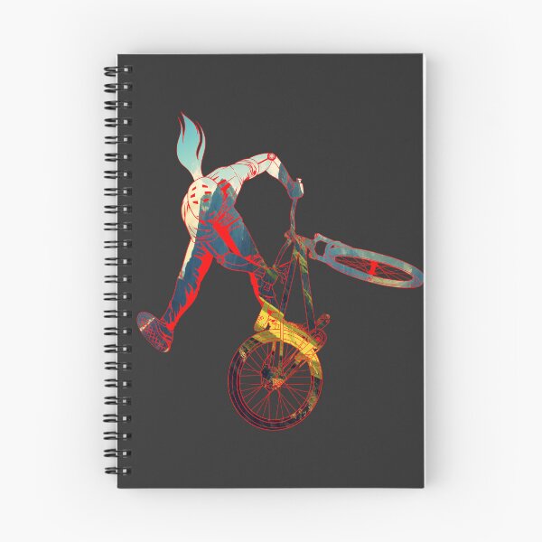 Item preview, Slopestyle biking in mountain forest designed and sold by artOfCal013.