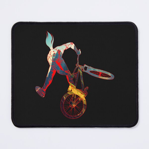 Item preview, Slopestyle biking in mountain forest designed and sold by artOfCal013.
