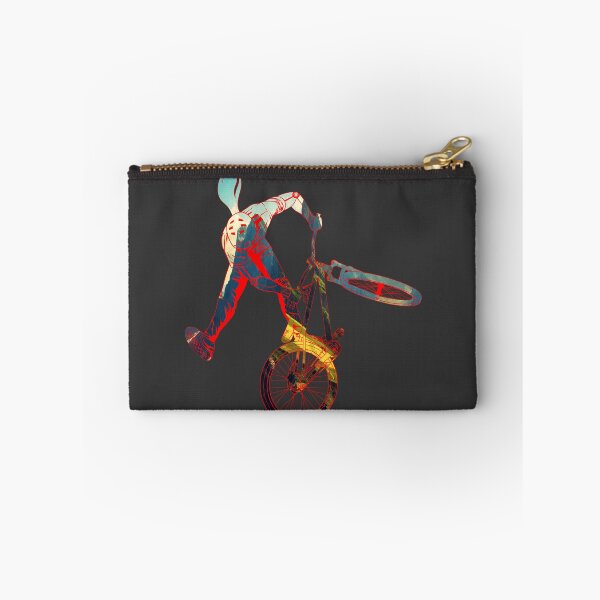 Item preview, Slopestyle biking in mountain forest designed and sold by artOfCal013.