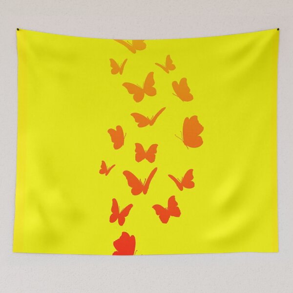 Item preview, Yellow orange Butterflies design  designed and sold by MystixJack.