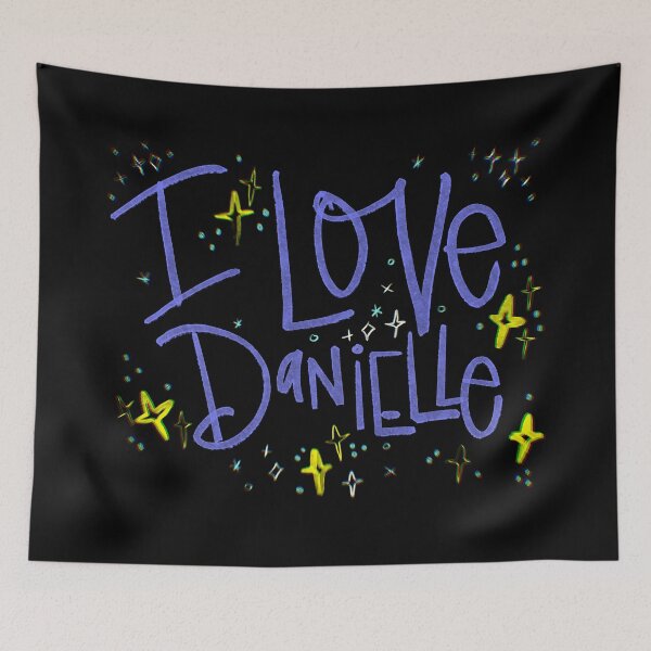 Item preview, I LOVE DANIELLE CUSTOM NAME PURPLE designed and sold by GIVENGRACE.ART.