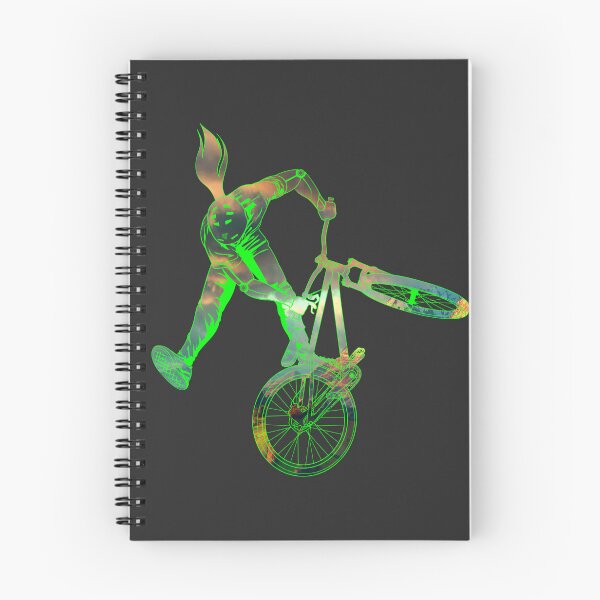 Item preview, Slopestyle biking in cloudy sunset designed and sold by artOfCal013.
