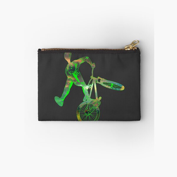 Item preview, Slopestyle biking in cloudy sunset designed and sold by artOfCal013.