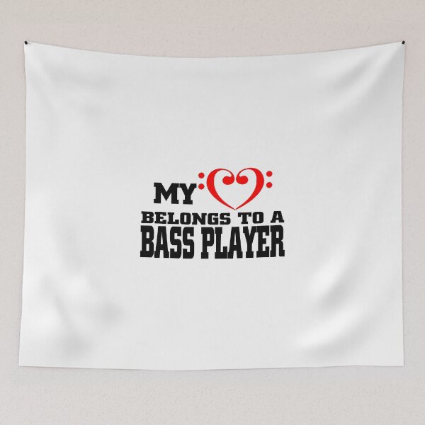 Item preview, my heart belongs to a bass player gift designed and sold by Scelai.