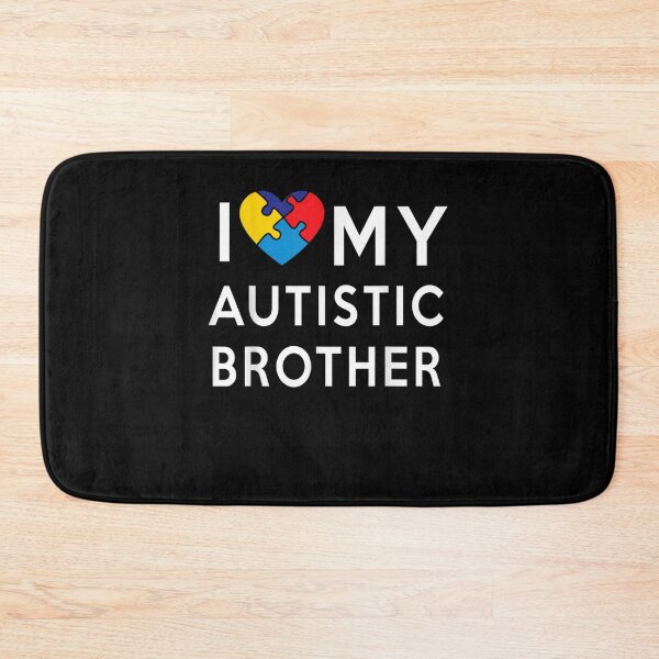 Item preview, I love my Autistic Brother Autism awareness heart designed and sold by Cansellerma.