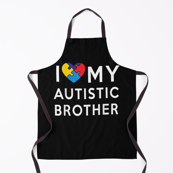 Item preview, I love my Autistic Brother Autism awareness heart designed and sold by Cansellerma.