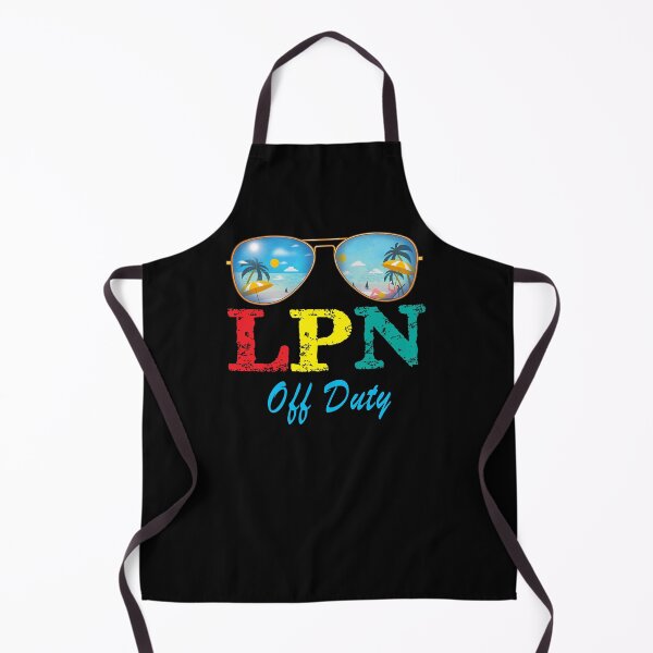Item preview, Sunglasses LPN Off Duty Nurse Summer Beach Sunset Palm designed and sold by karaevensen255.