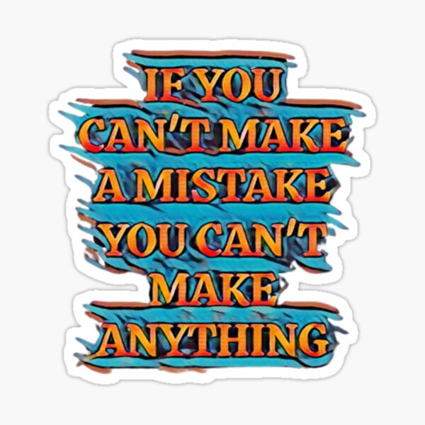 Past Mistake Visualization Sticker