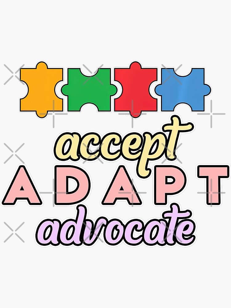 "Akzeptieren Anpassen AutismusBewusstsein Autistische Kinder Mama